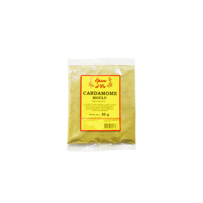 Cardamone verte moulue EPICES D'OR 50g