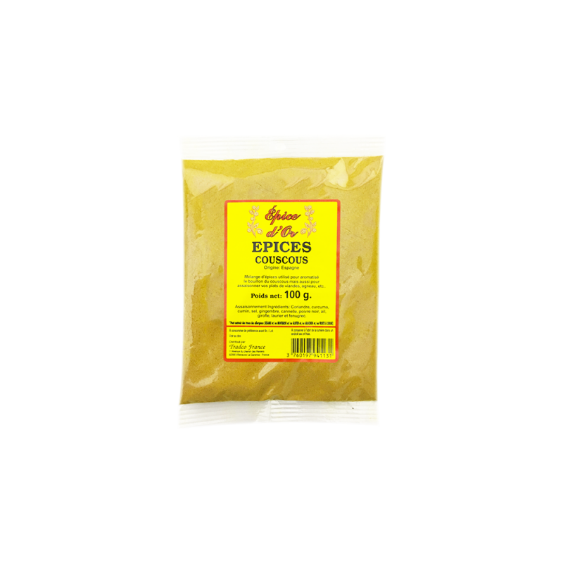 Epices Couscous  jauneEPICES D'OR 100g