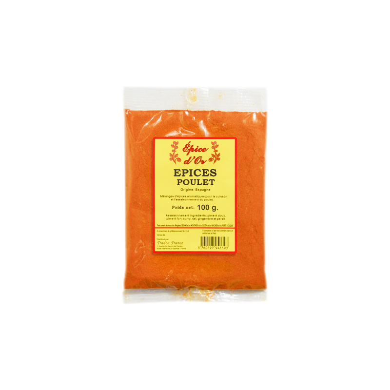 Epices Poulet moulu EPICES D'OR 100g