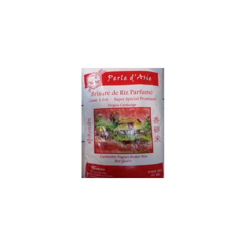 Brisure De Riz Casse 1 Fois Perle d'Asie 20Kg