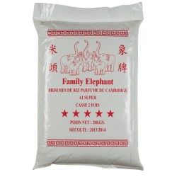 Riz Casse 2X Jasmin Éléphant 20Kg