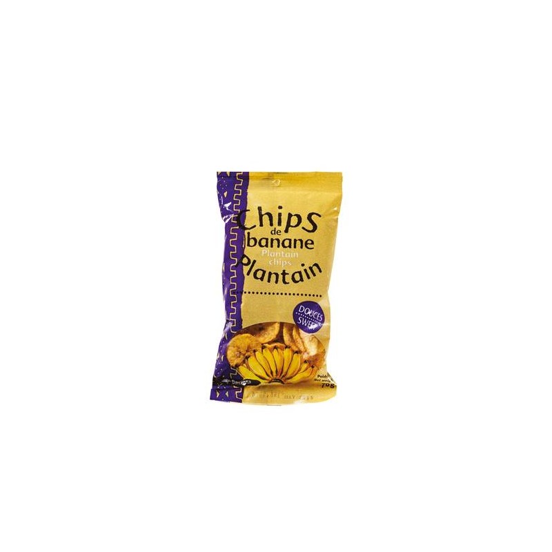 Chips de banane plantain RACINES douces 70 g