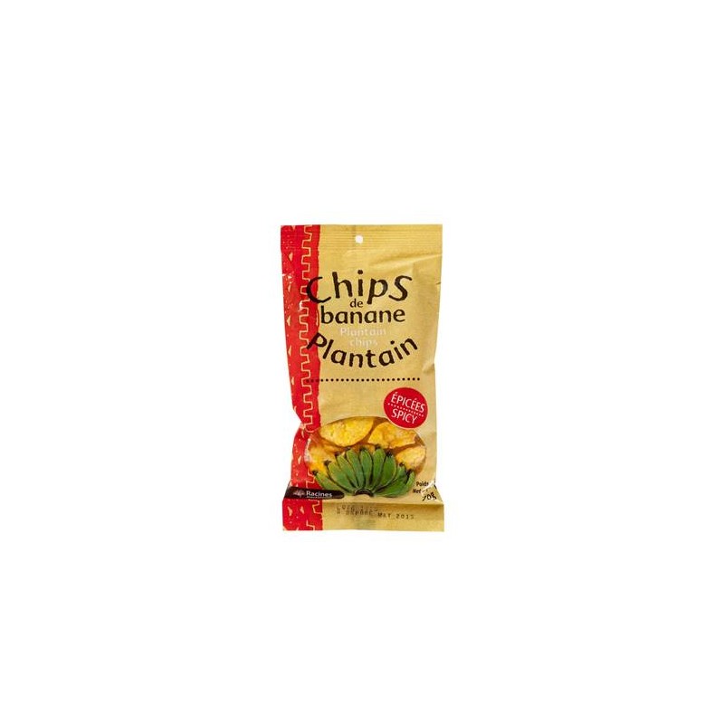 Chips de banane plantain RACINES épicées 70 g