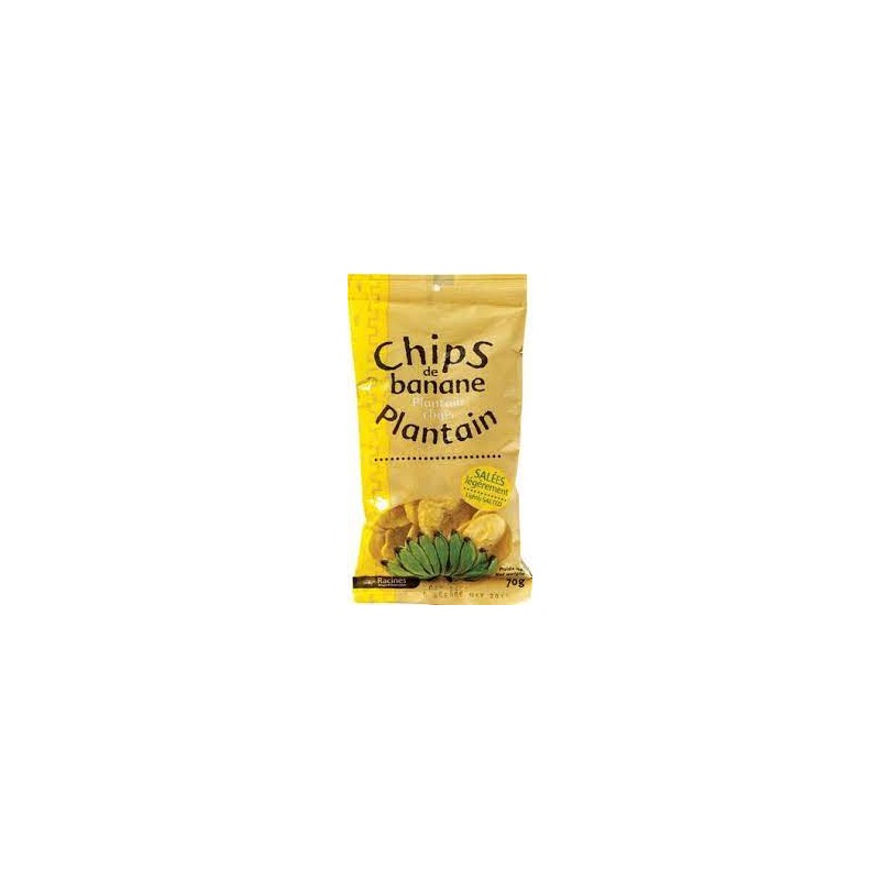 Chips de banane plantain RACINES salées 70 g