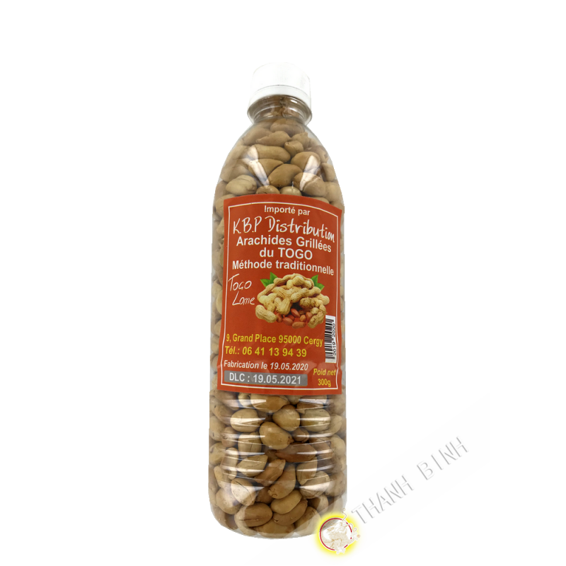 Arachides grillées salées en bouteille KBP 300 g