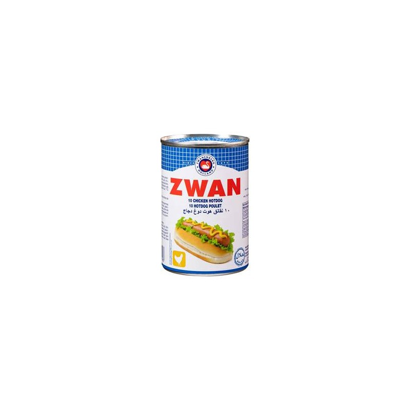 Saucisses hot dog ZWAN Poulet 400 g halal