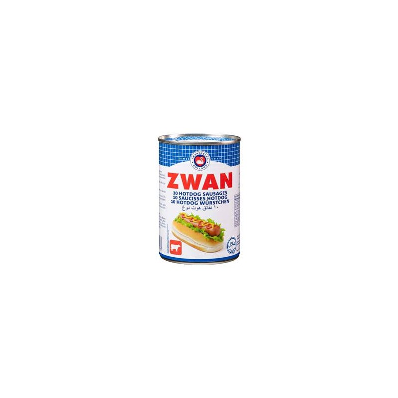 Saucisses hot dog ZWAN Poulet Boeuf 400 g