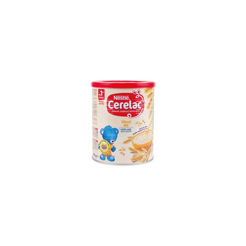 Céréales blé/lait CERELAC 400 g dès 6 mois halal