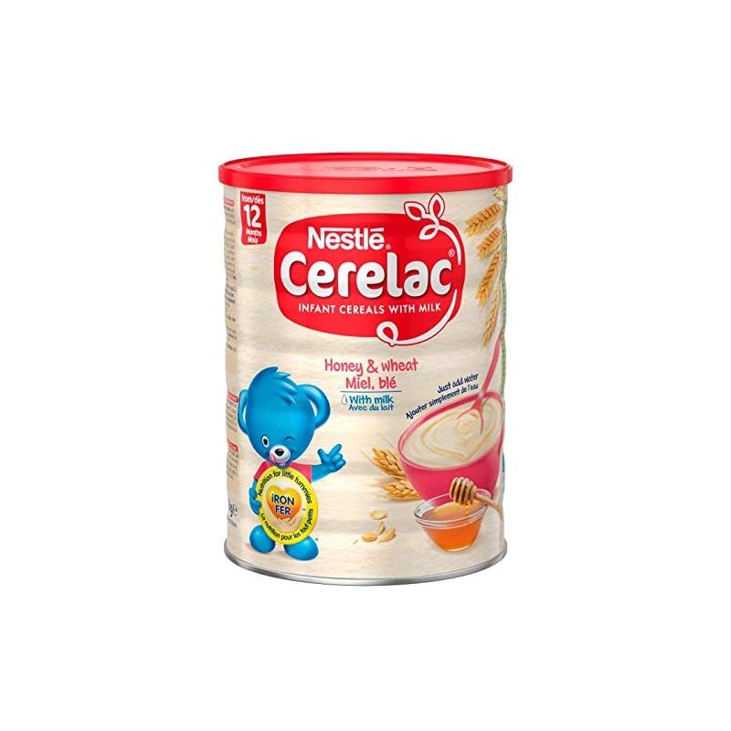 Céréales miel/blé/lait CERELAC 1 kg dès 12 mois halal