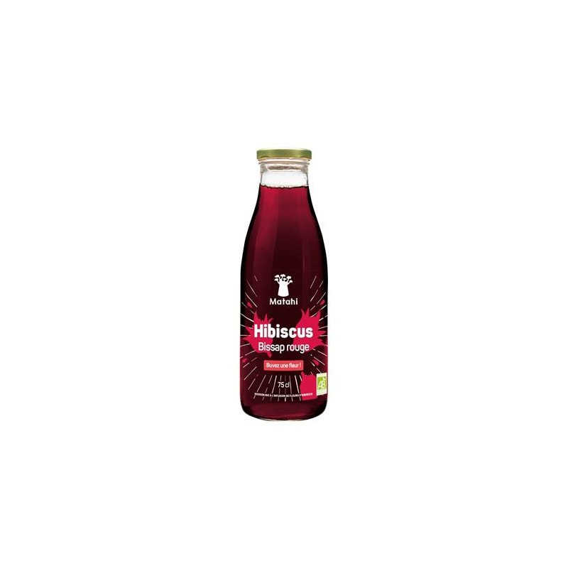 Boisson bio MATAHI SUPERFRUIT Hibiscus 75 cl