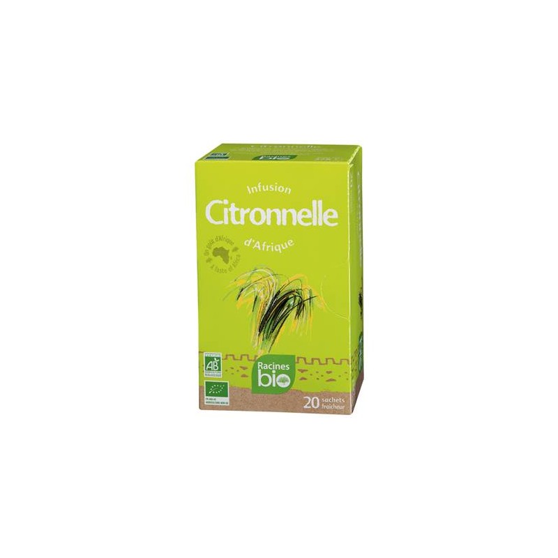 Infusion d'Afrique RACINES BIO Citronnelle 20 x 1.6 g