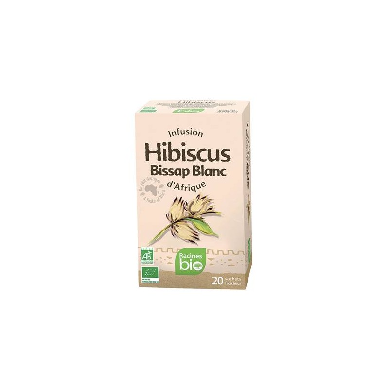 Infusion d'Afrique RACINES BIO hibiscus blanc 20 x 1.6 g