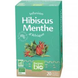 Infusion d'Afrique RACINES BIO Hibiscus Menthe 20 x 1.6 g