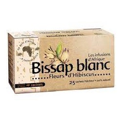 Infusion d'Afrique RACINES Bissap blanc 25 sachets x 1.6 g