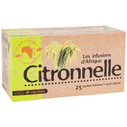 Infusion d'Afrique RACINES Citronnelle 25 sachets 1.6 g