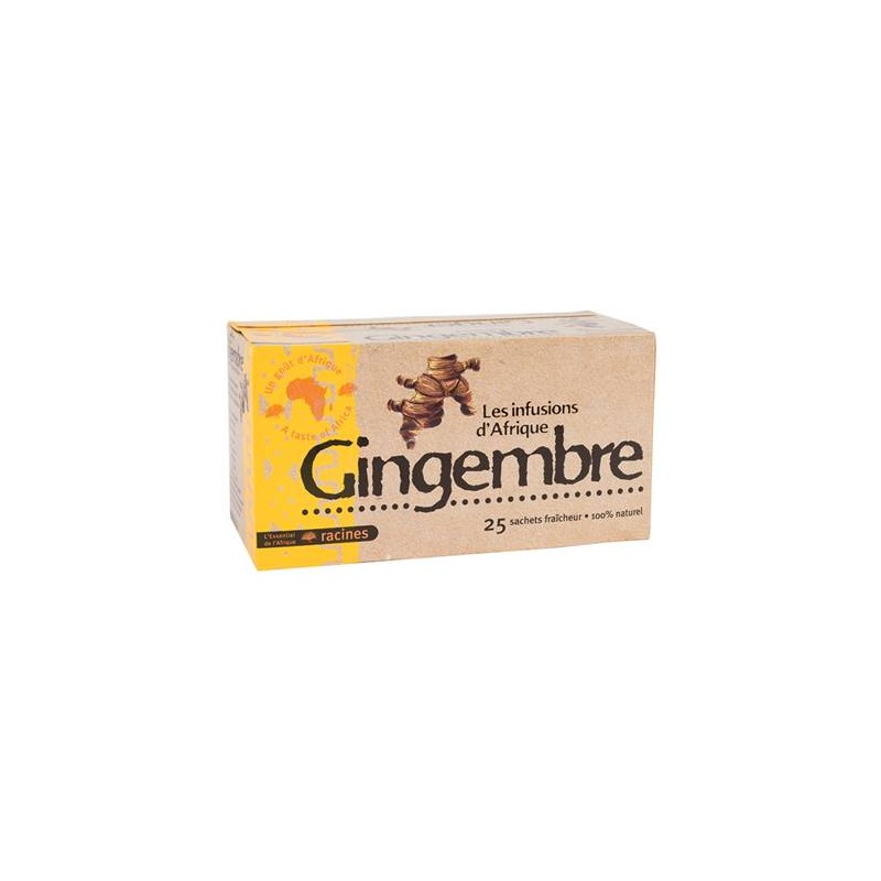 Infusion d'Afrique RACINES Gingembre 25 sachets x 1.6 g